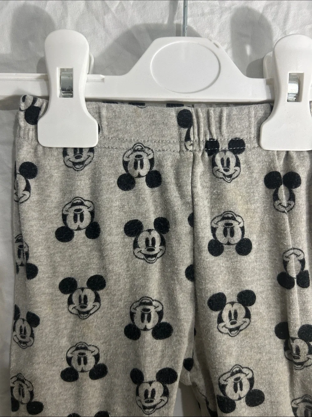 Disney Grey Mickey Mouse Print Pajama Bottoms 24 MO